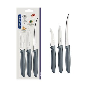 JOGO FACAS INOX 3PC PLENUS CIN