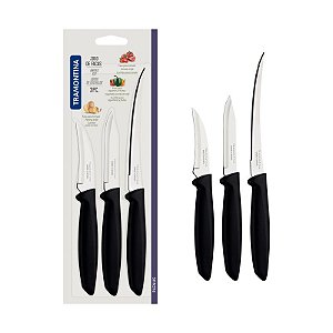 JOGO FACAS INOX 3PC PLENUS PRE