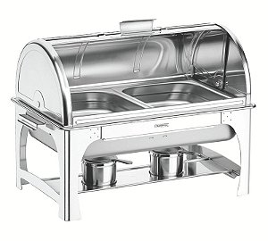 RECHAUD ACO INOX 2 CUBAS 1/2