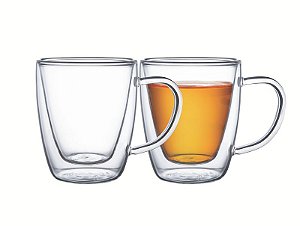 CJ.XICARAS P/CHA EM VIDRO 2PCS