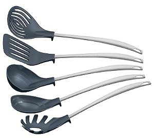 JOGO UTENSILIOS NYLON 5PC MOVIN GRA