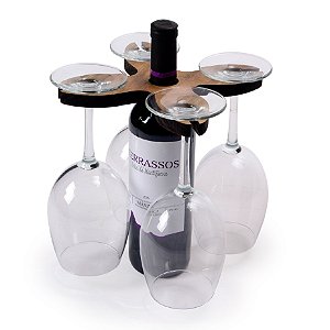 SUPORTE PARA TACA E VINHO DE MADEIRA