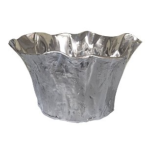 CHAMPANHEIRA EM ALUMINIO PRATEADO 38CM X 35CM X 24CM