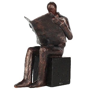 ESTATUETA DECORATIVA DE RESINA 14CM X 11CM X 20,5CM