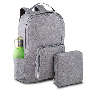 MOCHILA DOBRAVEL CINZA CLARO MC280