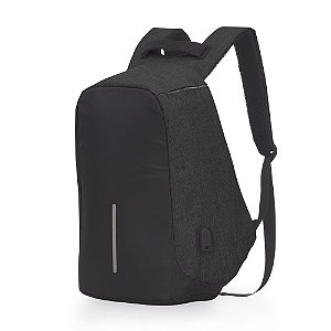 MOCHILA ANTIFURTO P/ NOTEBOOK PRETA MC240