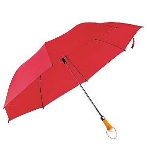 GUARDA CHUVA CABO MADEIRA VERMELHO GC1000