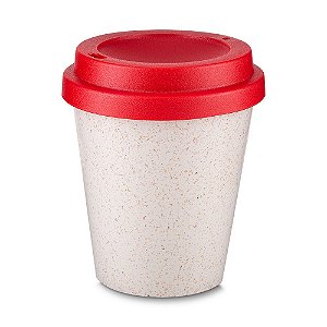 COPO FIBRA DE ARROZ TAMPA VERMELHA 350ML CO8950