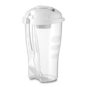 COPO PLASTICO 800ML P/ SALADA BRANCO CO17266