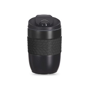 CANECA AÇO INOX PAREDE DUPLA 260ML PRETA CA8100