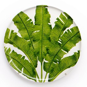 PRATO DE PORCELANA 23 CM - 7 FOLHAS