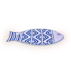 ORNAMENTO DE VIDRO PEIXE PEQUENO 46 X 19 X 2