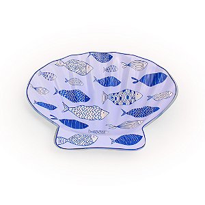 ORNAMENTO DE VIDRO CONCHA MEDIA - 26 X 23