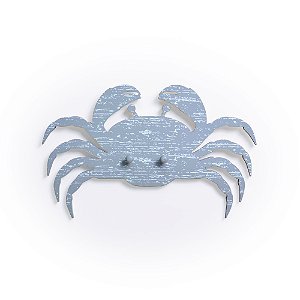 ORNAMENTO DE MADEIRA COM 02 GANCHOS - CARANGUEJOS