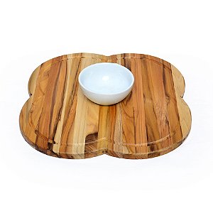 PETISQUEIRA TECA COM BOWL 200 ML - MODELO TREVO