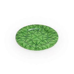 CONJ. 04 ORNAMENTO DE VIDRO  20 - FOLHAGEM