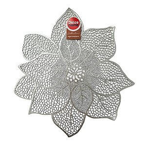 JOGO AMERICANO FLOWER PRATA 38CM