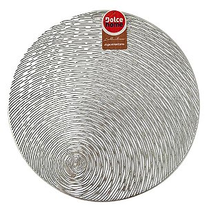 JOGO AMERICANO CIRCLE PRATA 38CM