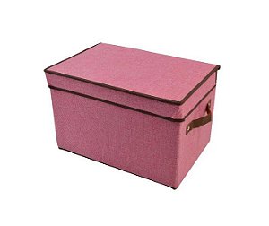 CAIXA ORGANIZADORA SWEET DE TNT E LINHO 38X25X25