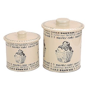 KIT 2 LATAS DE FERRO BREAD