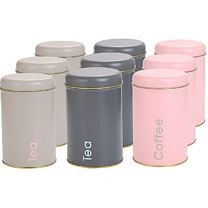 KIT 3 LATAS DE FERRO BUB ESMALTADO