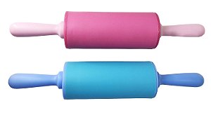 ROLO DE MASSA DE SILICONE E PLÁSTICO