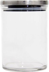 POTE DE VIDRO TAMPA INOX CANARY 710ML
