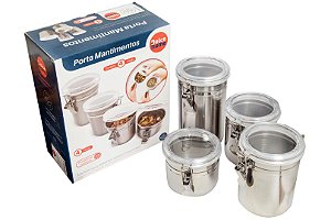 POTE INOX 4 PÇS