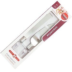 KIT FACA E ESPATULA BOLO
