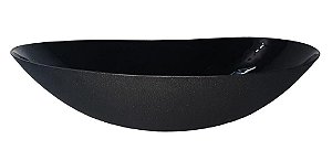 CENTRO DE MESA TEXTURIZADO PRETO 36X21X10CM