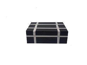 CAIXA DE MADEIRA DE RESINA 18X13X6CM