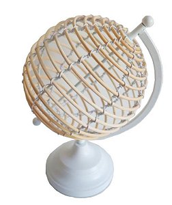 GLOBO DECORATIVO MADEIRA 16X16X27