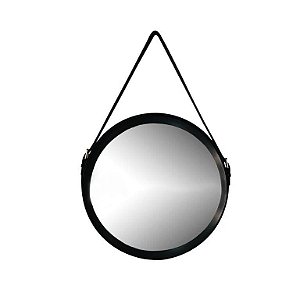 ESPELHO DECORATIVO PRETO GRÉCIA - 39X39X3,5CM