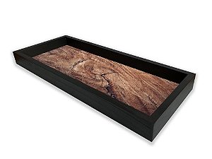 BANDEJA PRETA WOOD 34X14X3CM