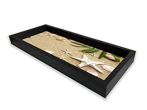 BANDEJA PRETA STAR 34X14X3CM