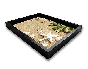 BANDEJA PRETA STAR 41x31x3CM