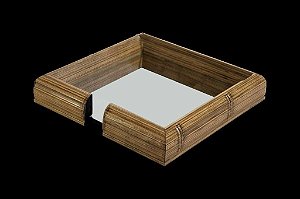 PORTA GUARDANAPOS BAMBU NATURE 20X20X4CM
