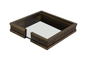 PORTA GUARDANAPOS PASTILHA DE COCO ANGRA 20X20X4CM