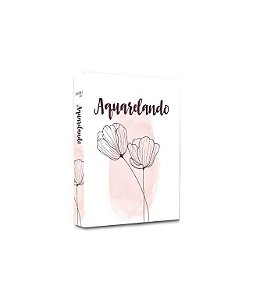 CAIXA LIVRO AQUARELANDO 26X17X4CM