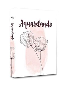 CAIXA LIVRO AQUARELANDO 30X24X4CM