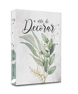 CAIXA LIVRO PLANTAS DECORAR 30X24X4CM