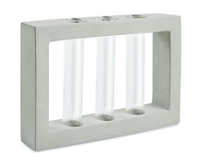 VASO TUBULAR EM VIDRO E CIMENTO