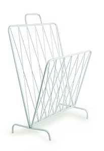 PORTA-REVISTAS BRANCO EM METAL