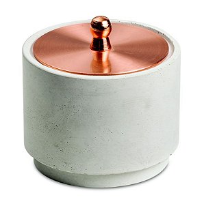 POTE EM CIMENTO E METAL