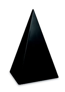 PIRÂMIDE PRETA EM METAL