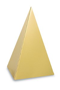 PIRÂMIDE DOURADA EM METAL
