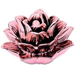 FLOR ROSE GOLD EM CERAMICA