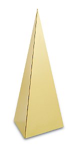 PIRÂMIDE DOURADA EM METAL