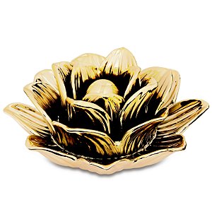 FLOR DOURADA  EM CERAMICA