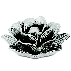 FLOR PRATA  EM CERAMICA
